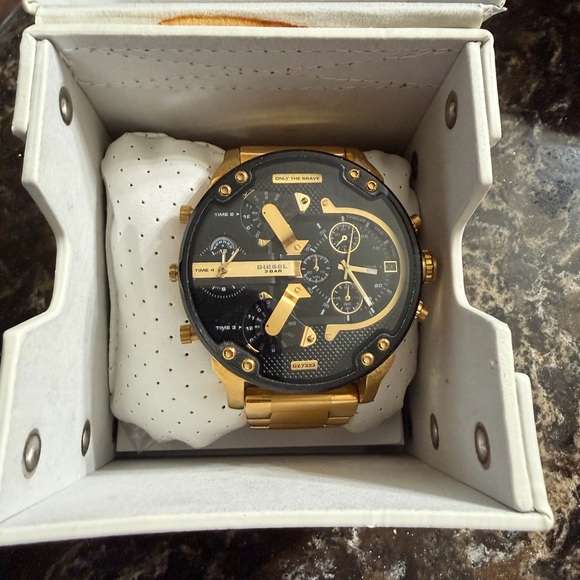 Diesel Other - Diesel Gold and Black Multi-Dial Men's Watch